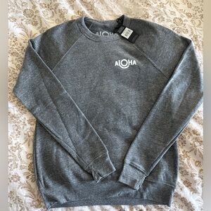 Aloha Collection Cozy Pullover - Gray Sweatshirt Size XS